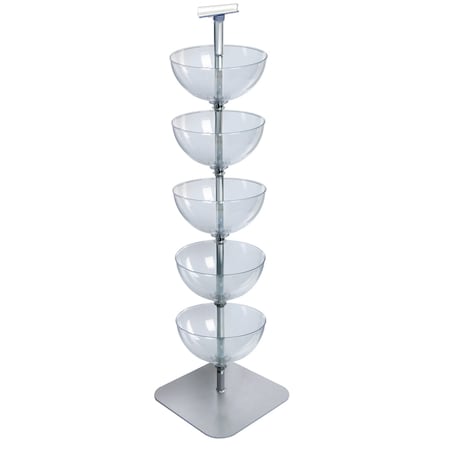 Azar Displays Five-Tiered 14" Bowl Floor Display 751405
